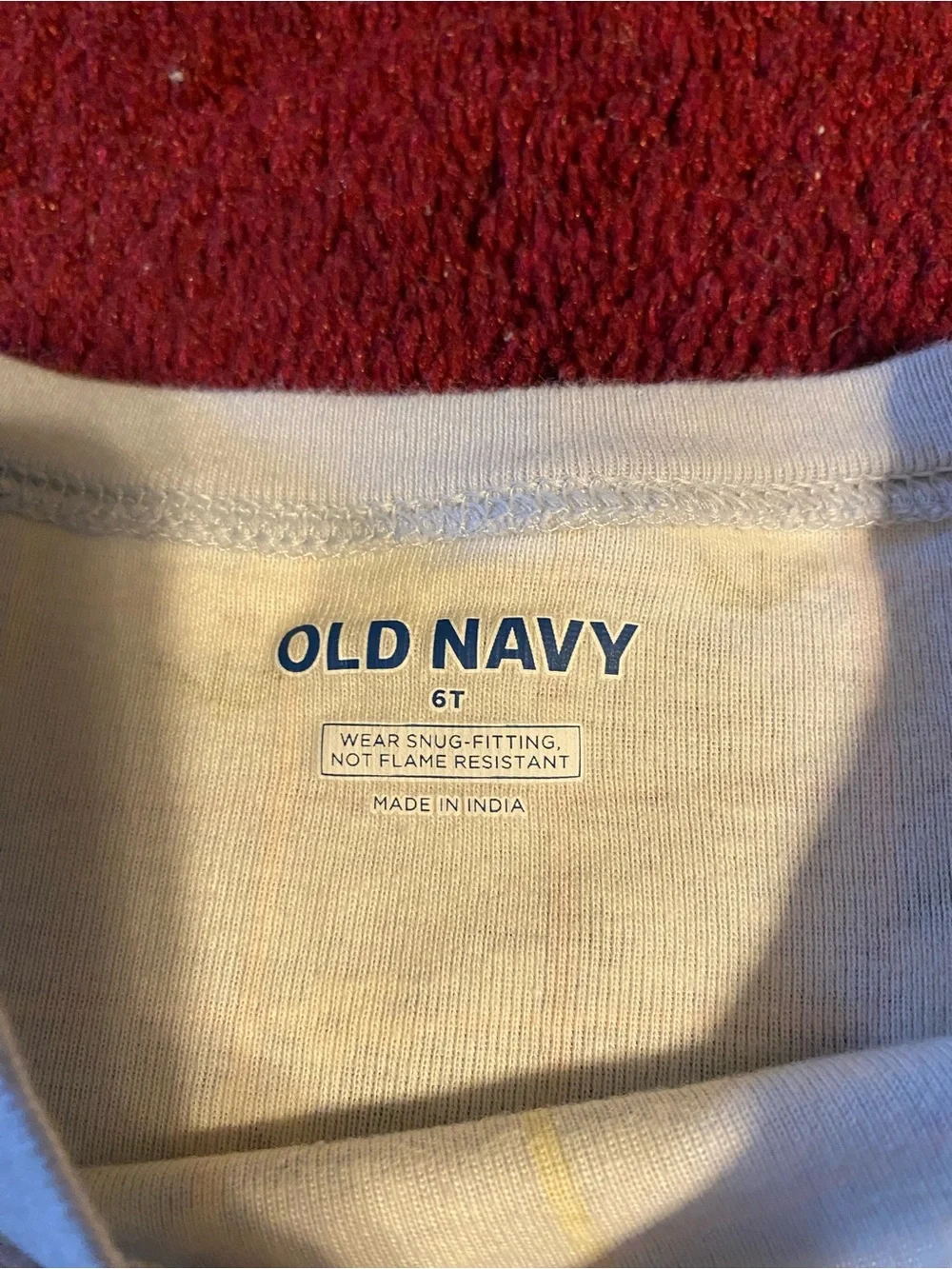 Old Navy Light Blue Floral Grid Kids Pajama Set